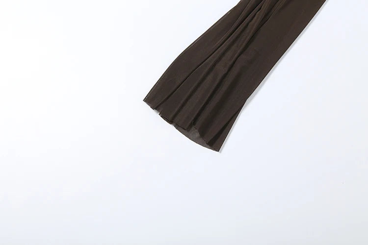 Nibber Backless Maxi Dress Women Halter Sleeveless High Side Slit Long Tassel Folds Solid High Elasticity Prom Party Vestidos