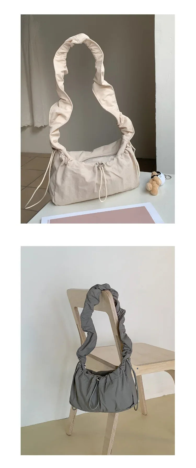 Simple Fashion Fold Shoulder Bag | Vintage Casual Designer Underarm Crossbody Bag (New Luxury Handbags) Luxegan