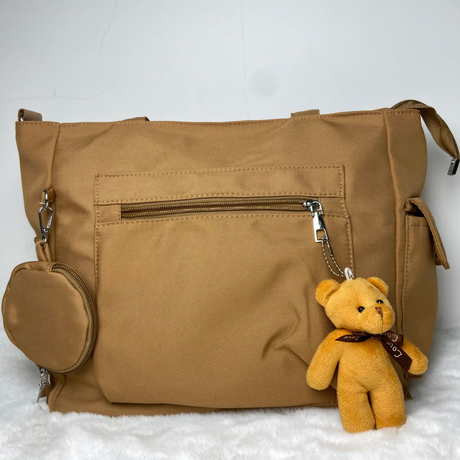 Simplicity Oxford Canvas Composite Shoulder Bag | Large Capacity Solid Color Lazy Style Commuter Tote & Crossbody Bag (Unisex) Luxegan