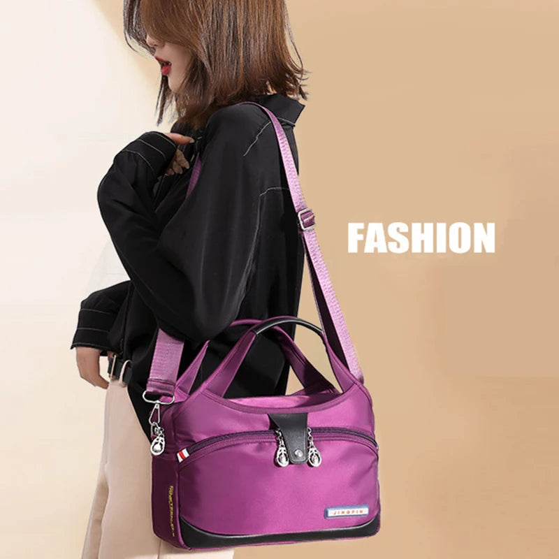 Casual Oxford Shoulder Bag | Multifunctional Crossbody Bag & Large Capacity Handbag Luxegan