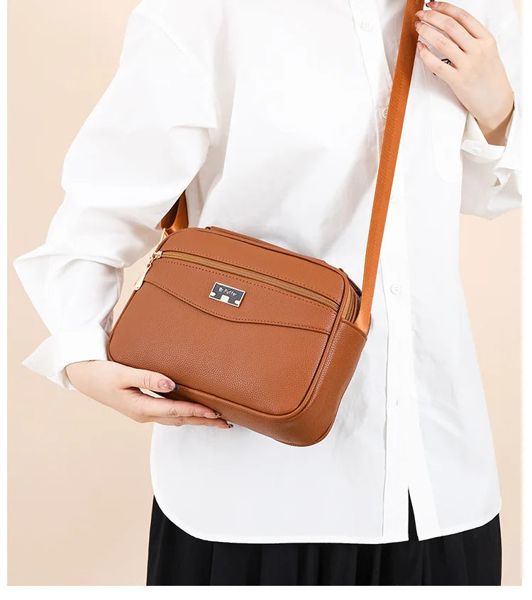 Large Capacity Foreign Trade PU Small Square Bag | New Women's Simple Handbag & Versatile Crossbody Purse Luxegan