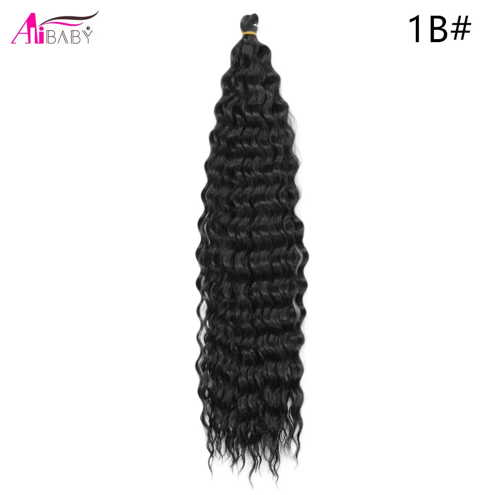 Ariel Curl Crochet Hair 22in – Ocean Wave Ombre Braiding Hair | 100g | 38 Colors | 1 or 3 Pcs - view 11