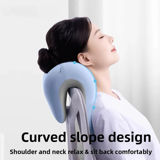 Office Chair Ergonomic Support Pillow | Sophisticated "Neck & Shoulder" Silhouette | Elegant Memory Foam Nap & Sleeping Cushion | "Dignified" High-Performance Professional Essential for Radiant Versatile Styling Luxegan