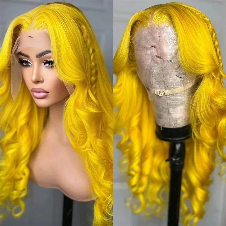Black and Pink Highlight Body Wave Wig | Sophisticated 13x4 HD Transparent Lace Frontal | Elegant High-Temperature Fiber Glamour | "Dignified" 18–32 Inch Pre-Plucked Glueless Wig for Radiant Versatile Styling Luxegan