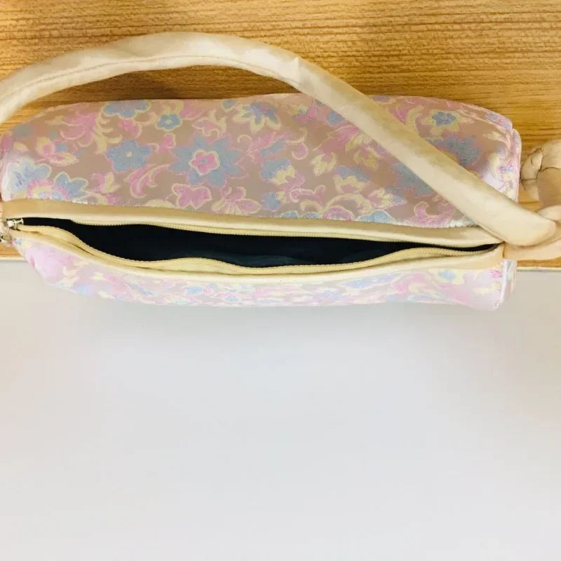 Vintage Cotton Shell Bag | Fringe & Crane Embroidery Chain Crossbody Luxegan