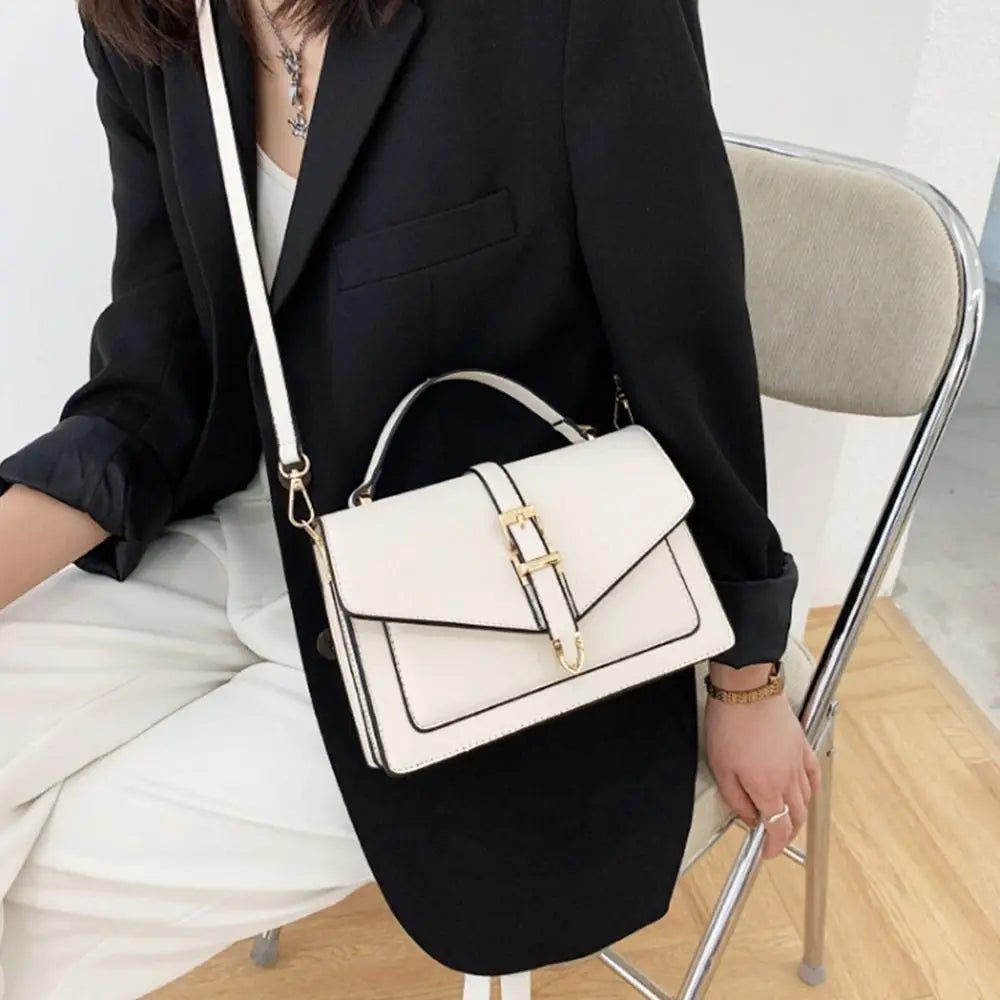 Luxury Solid Color Tote Bag | Moderate Hardness Casual Crossbody Luxegan