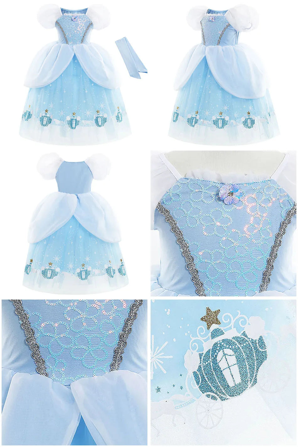 Girls Mirabel Isabela Encanto Costume Girl Princess Dress Children Elsa Anna Rapunzel Cinderella Mermaid Aurora Cosplay Clothes