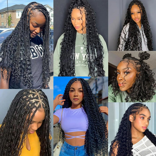 Deep Wave Boho Braids Human Hair Bulk – 100% Virgin Brazilian Hair for Braiding No Weft (16–24 - view 2