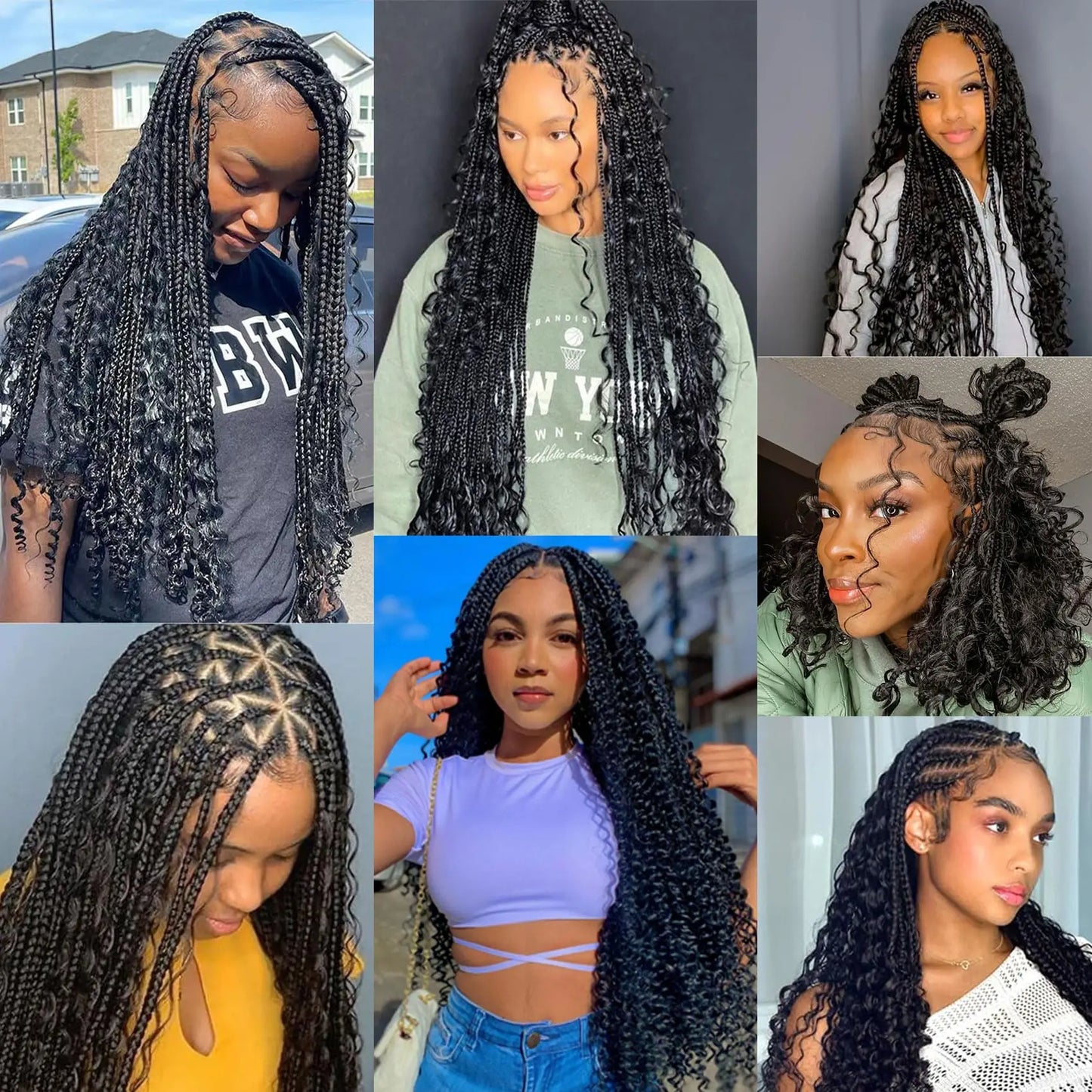 Deep Wave Boho Braids Human Hair Bulk – 100% Virgin Brazilian Hair for Braiding No Weft (16–24 - view 2