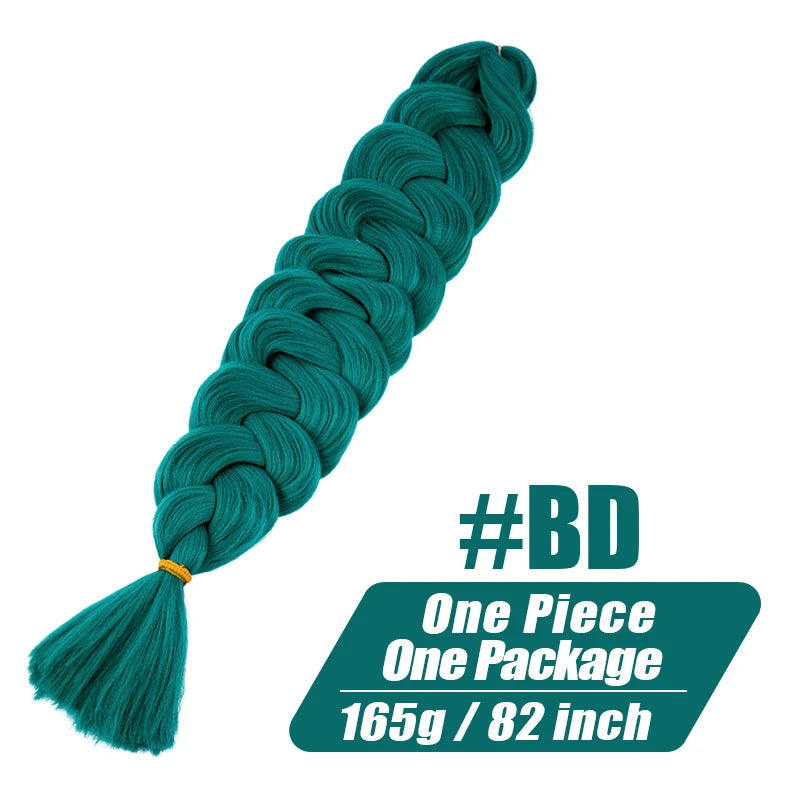 82 Inch Pre-Stretched Kanekalon Jumbo Braiding Hair – Crochet Braid Extensions for Black Women Luxegan