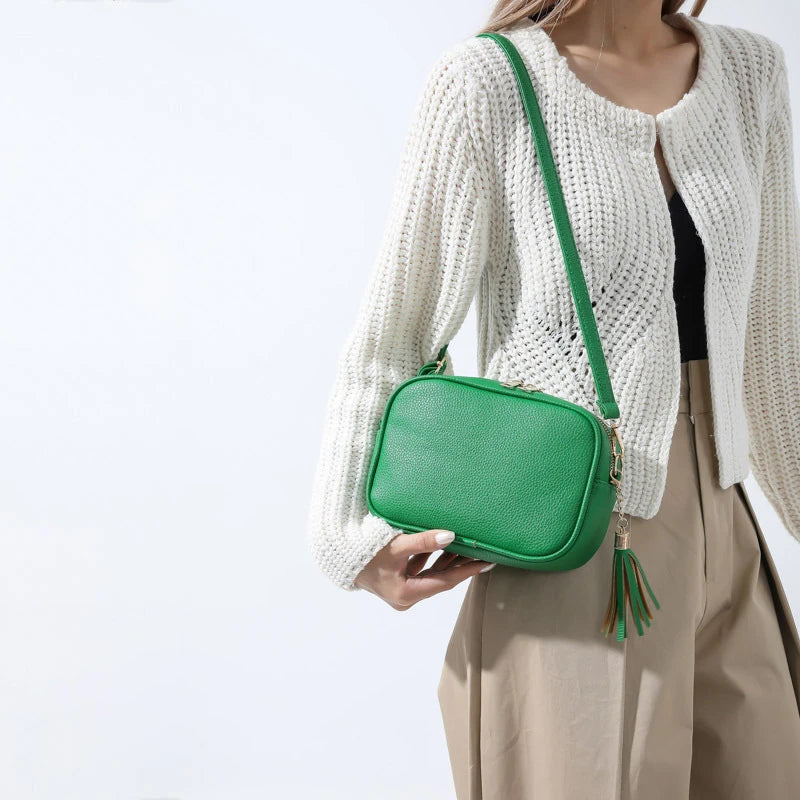 New Vintage Cell Phone Crossbody Bag | Sophisticated PU Leather Messenger Purse | Elegant - view 3