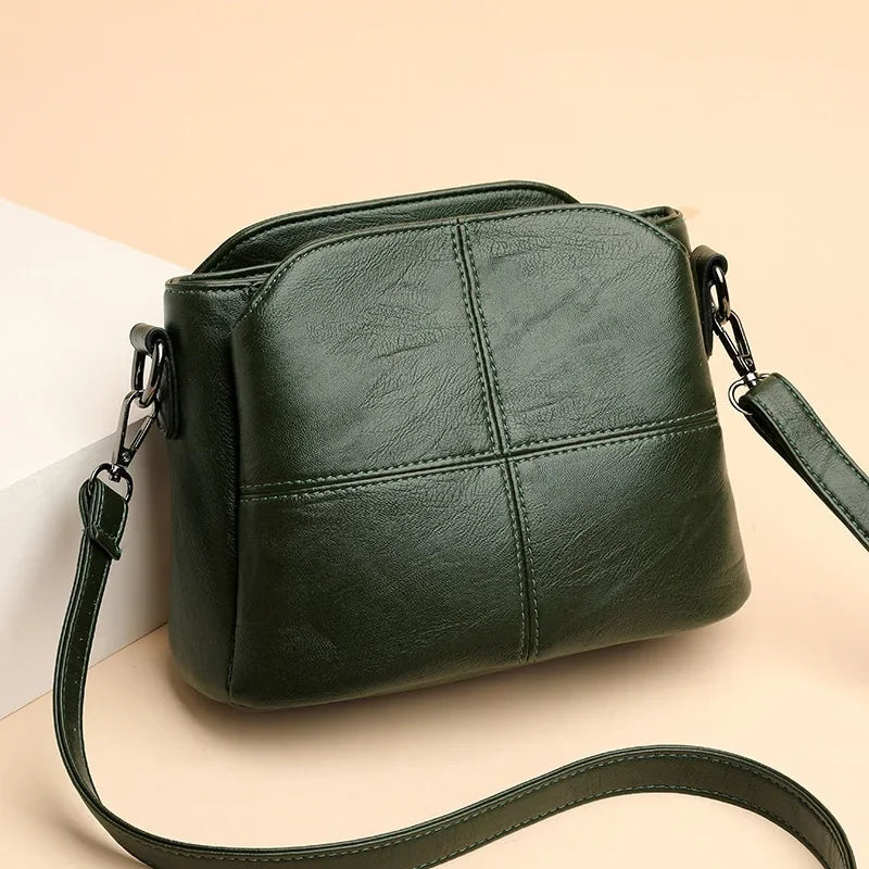 Soft PU Retro Bucket Crossbody | Small Fashion Handbag Luxegan