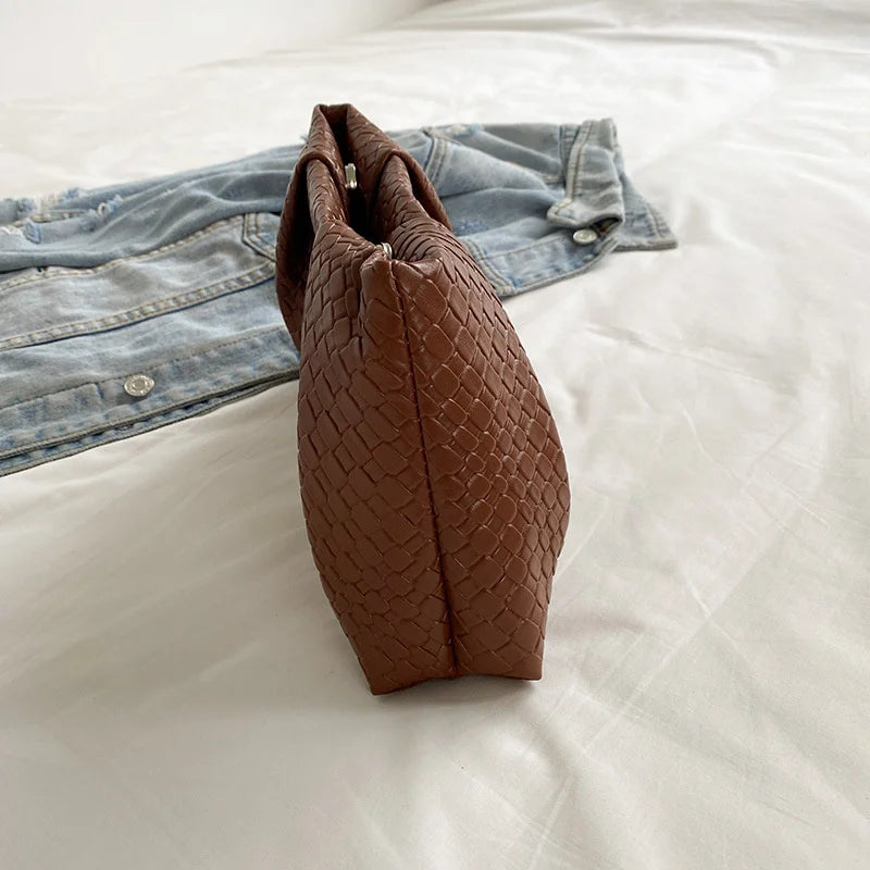 Bolso de mano multifuncional de moda para mujer, cartera de noche con patrón en relieve, gran capacidad, bolsillo para teléfono, monedero de lujo para mujer