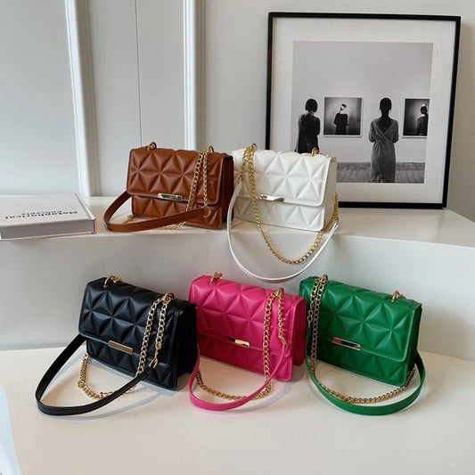 Rhombic Handbag | Casual Chain Shoulder & Crossbody Bag Luxegan
