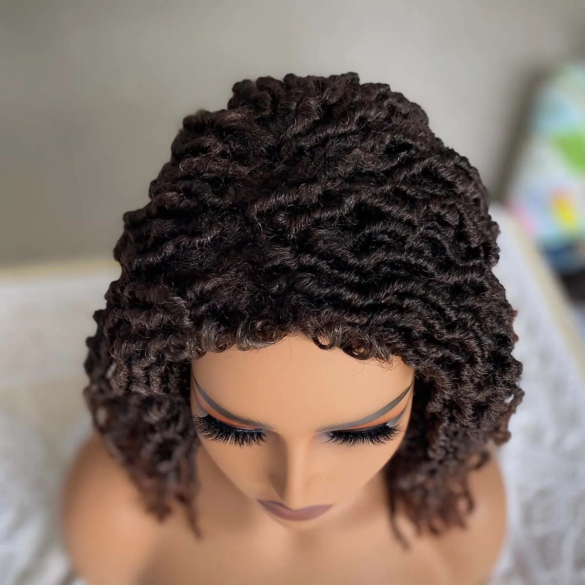 Nu Faux Locs Dreadlock Wig | Afro Curly | 4 Colours