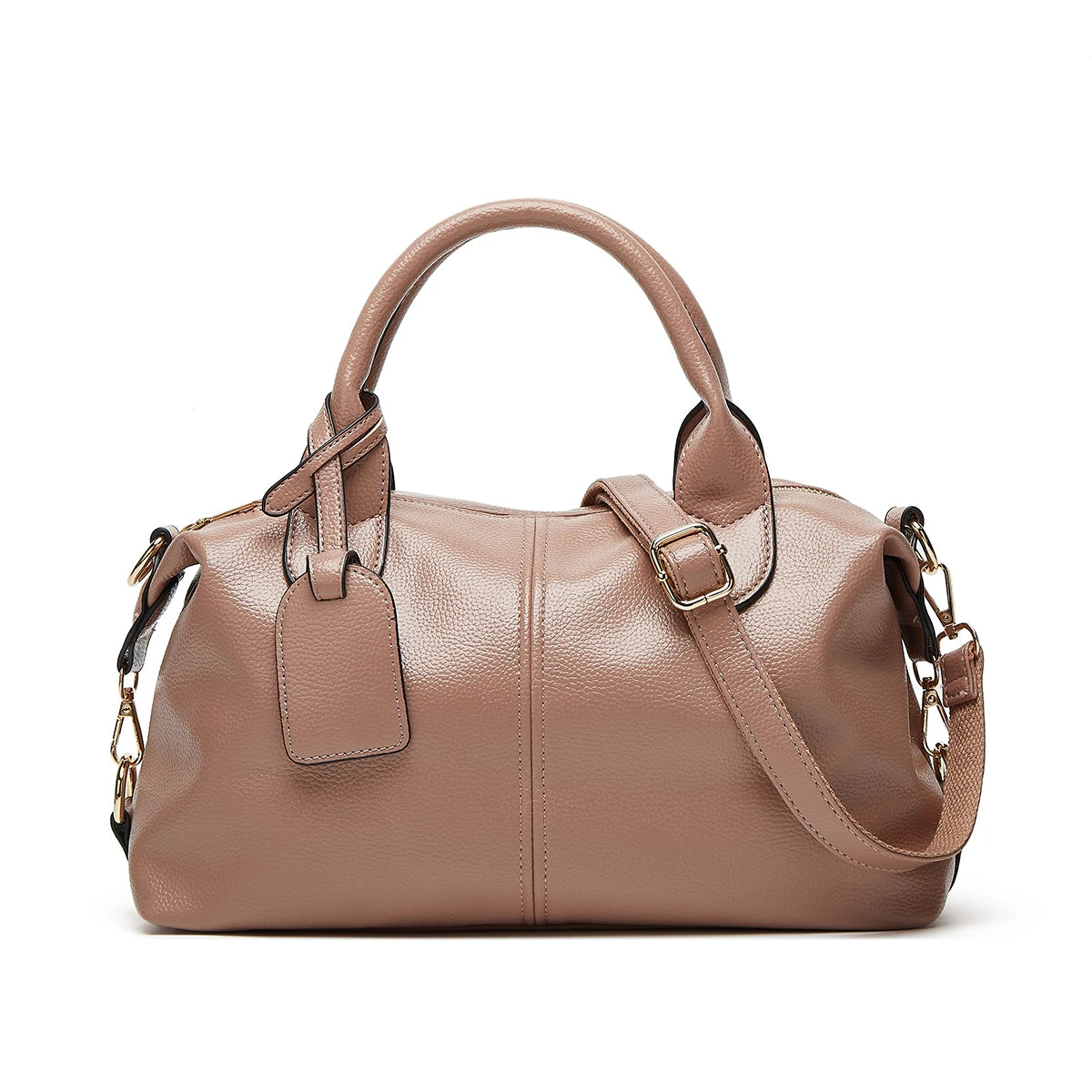 Women's Fashionable and Elegant Large Capacity Oil Wax Leather Tote Luxegan