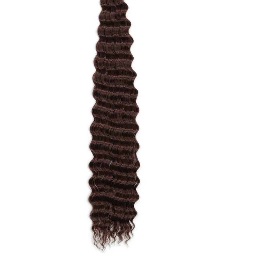 30 Inch Deep Wave Twist Crochet Hair – Synthetic Bohemian Ocean Wave Braiding Hair Extension Luxegan