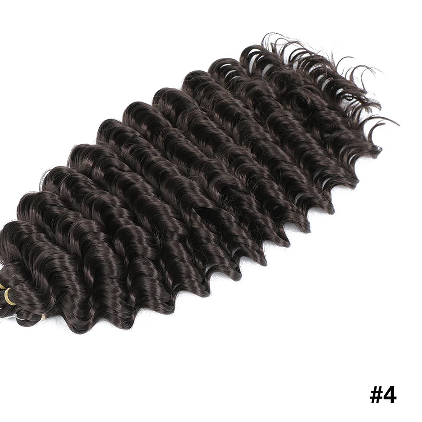 Afro Curly Deep Wavy Twist Synthetic Crochet Hair – 24 Inch | Ombre & Solid Colors | 3–9 Pack - view 16