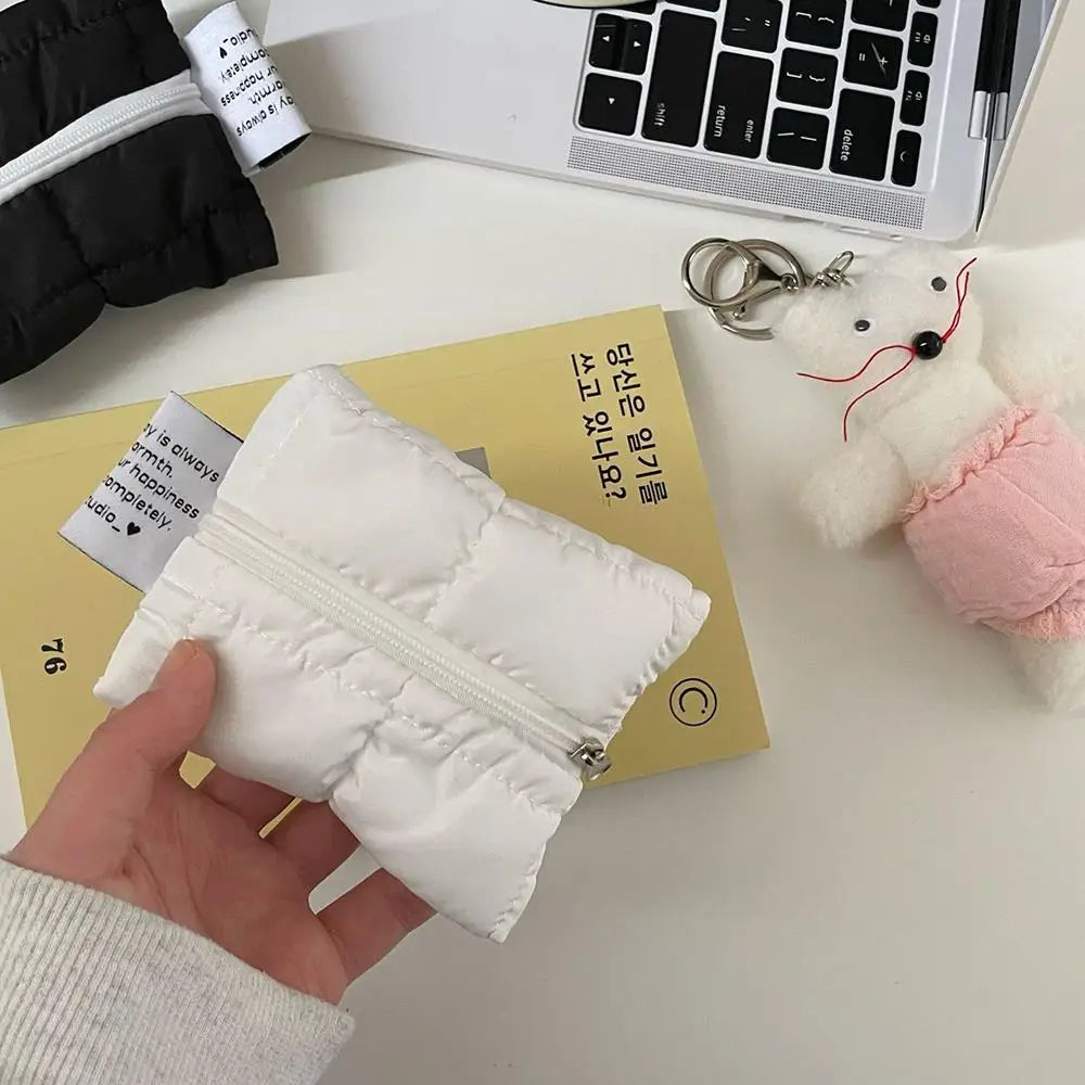 Mini Zipper Pouch Soft Compact Earphone & Coin Purse | Multi-Purpose Bag Portable Storage Travel Essentials Key Organizer Wallet Luxegan