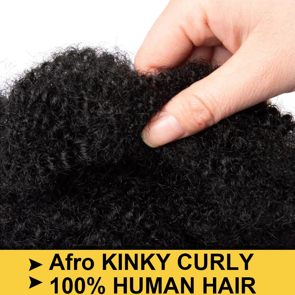 Afro Kinky Bulk Human Hair for Dreadlocks & Locs | 98% Peruvian Hair Twist Braiding Extensions - view 2