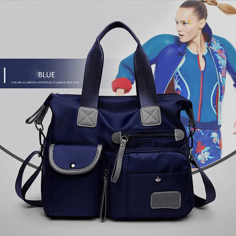 Women's Multifunctional Bag | Large Capacity Casual Shopping Handbag & Waterproof Nylon Crossbody Shoulder Bag Luxegan
