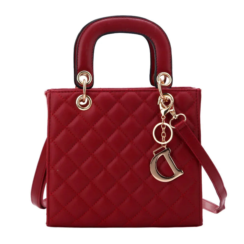 Luxury Lingge Chain Tote Bag | Women's Fashion Shoulder & Crossbody Handbag Luxegan