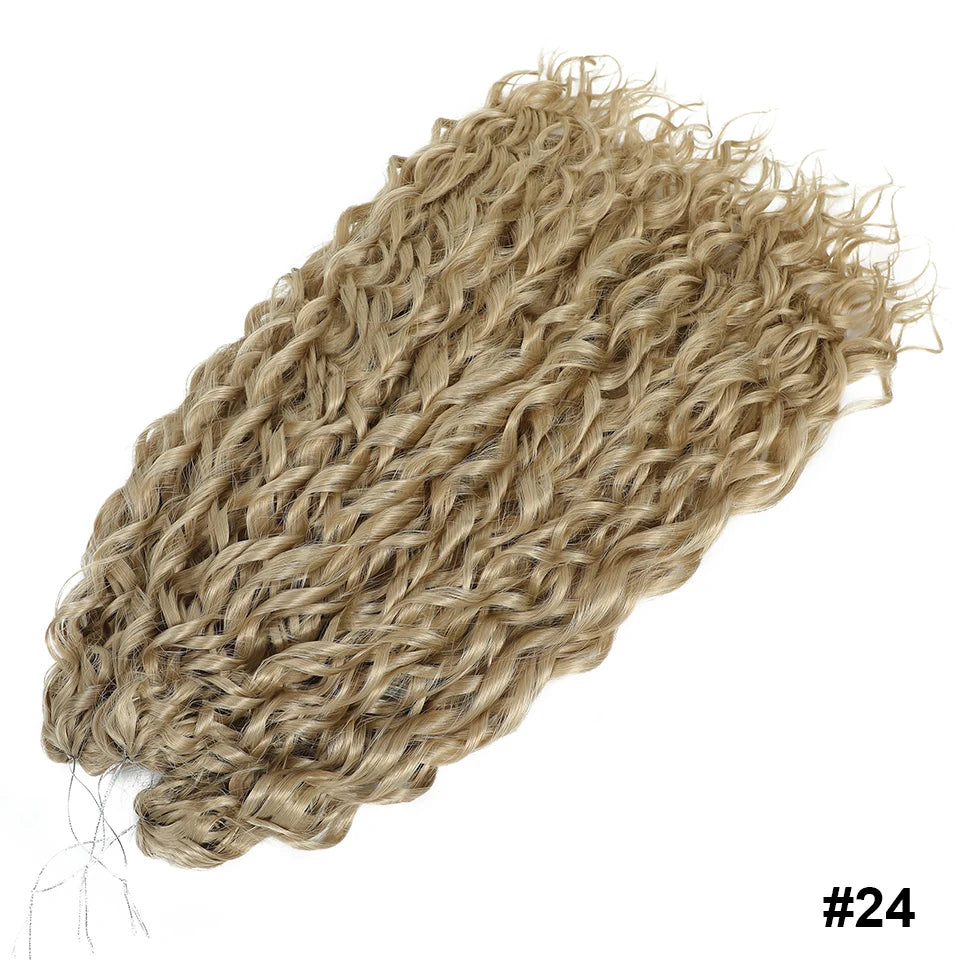 Jessica Curls Crochet Braiding Hair | Synthetic Water Wave Twist Hair 22 Inch | 53 Colors