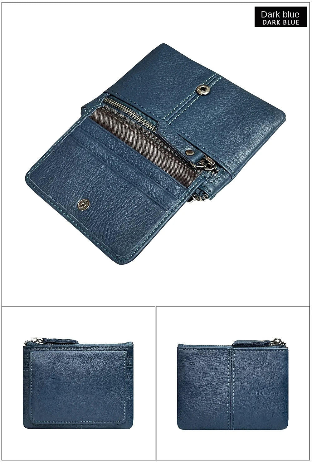 New Cow Leather Card Bag | Slim Credit Card Holder & Coin Purse Luxegan