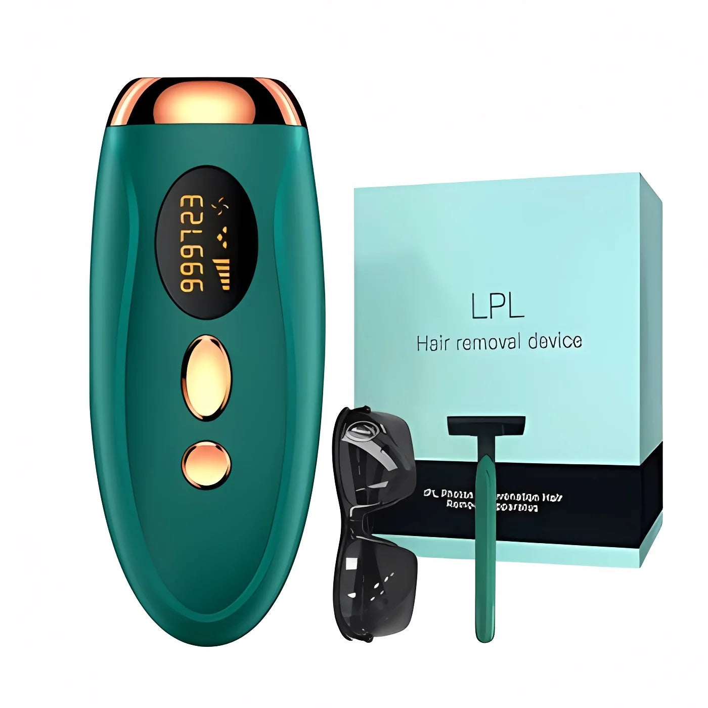 Portable 999,999 Flash IPL Laser Epilator | Sophisticated "Permanent Reduction" Silhouette | Elegant Painless Women’s Body & Bikini Epilator | "Dignified" High-Performance Hair Removal for Radiant Versatile Styling Luxegan