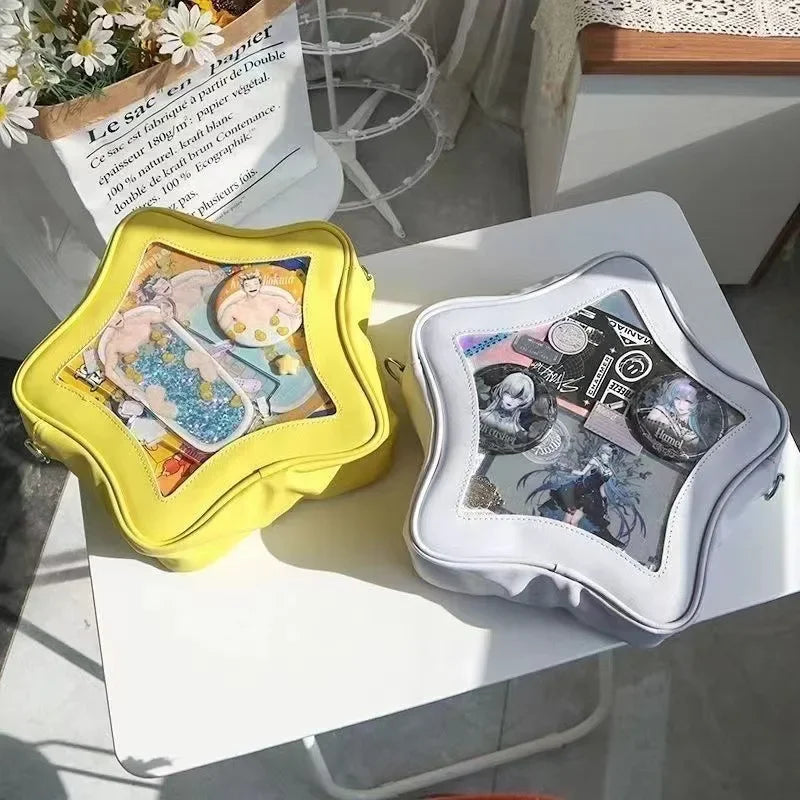 Original Cute Kawaii Ita Bag | Anime Five Pointed Star Two-dimensional Crossbody Bag &amp; Street Fashion Ulzzang Shoulder Bag Luxegan