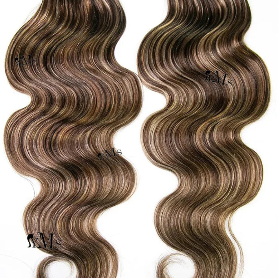 Body Wave Crochet Hair Extensions – Highlight Blonde Mix Luxegan