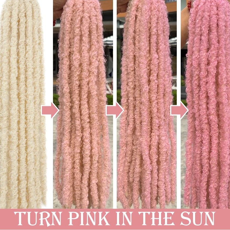 24 Inch Color-Changing Butterfly Locs Crochet Hair | Faux Locs Synthetic Dreadlocks Hair - view 3