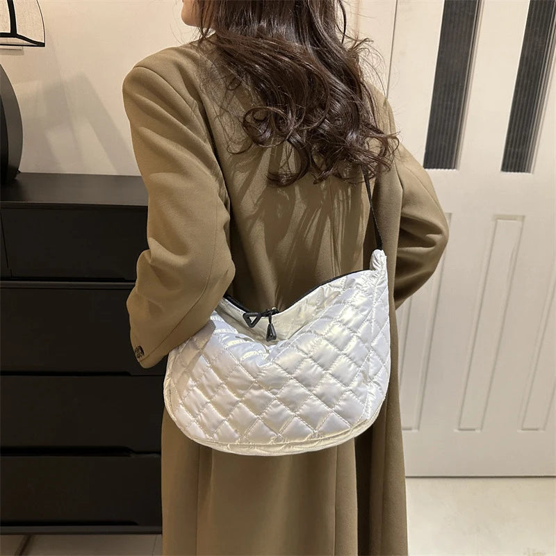 Space Cotton Shoulder Bag | Fashion Square Bag & Crossbody Bag Luxegan