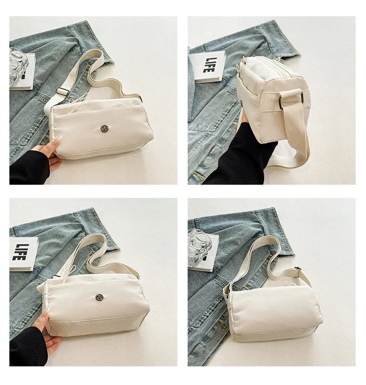 New Style Versatile Nylon Crossbody Bag | Simple Summer Leisure Single-Shoulder Tourist & Commuter Bag for Women Luxegan