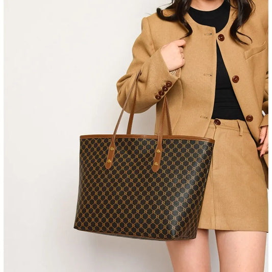 Fashion Women's Handbags | Classic Design Shoulder Bag & Large Capacity Tote Bag (Ladies Casual Commuting Bag) Luxegan