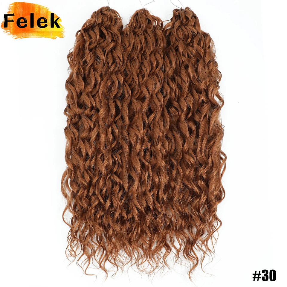 Jessica Hair Deep Wavy Twist Crochet Hair 22 Inch | 100G | 54 Colors | 3 Packs/Lot