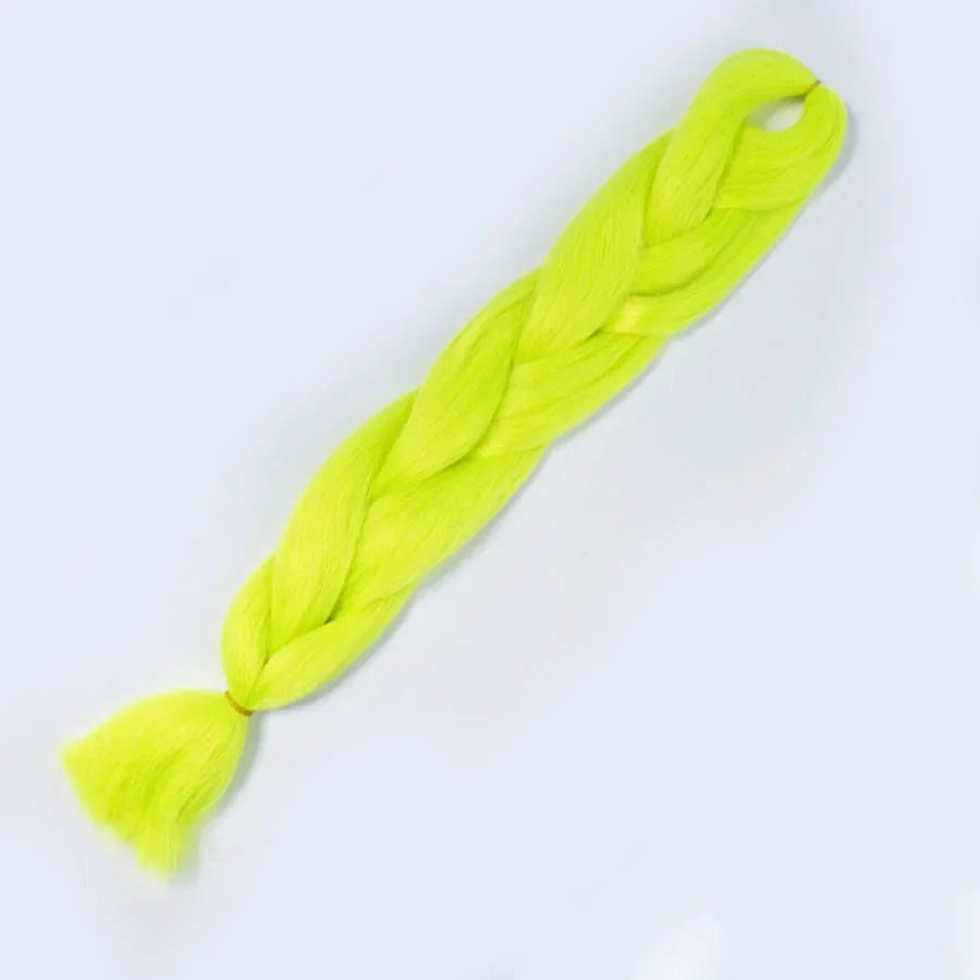 Synthetic Jumbo Braid Kanekalon Braiding Hair 24in | Ombre & Solid Colors | 100g