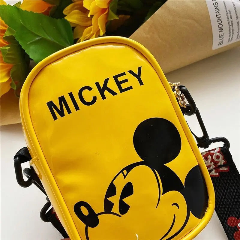 Disney Mickey Mouse Cartoon Straddle Bag | Cute Mini Fashion Boy's Coin Purse & Small Backpack for Girls & Baby Luxegan