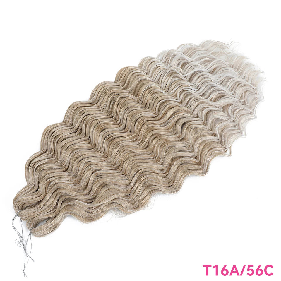 Anna Curls Loose Wave Synthetic Crochet Braiding Hair 24in | 50 Strands | 22 Colors - view 33