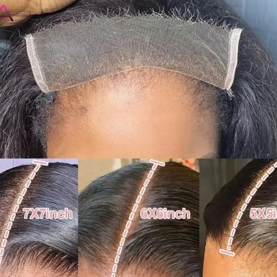 Real HD Lace Closure Wig | Sophisticated 5x5 / 6x6 / 7x7 Skinlike HD Lace Melt | Elegant Layered Cut Straight Brazilian Human Hair | "Dignified" 26+ Inch Pre-Plucked "Bye Bye Knots" Glueless Wig Luxegan