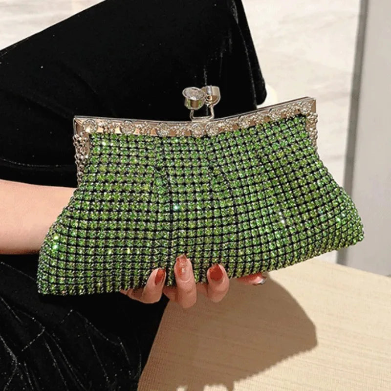 Luxury Rhinestone Evening Clutch Bag | Wedding & Party Handbag Luxegan
