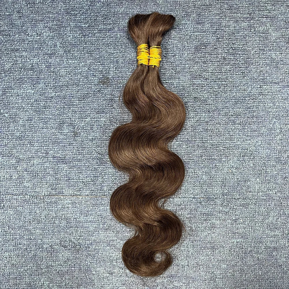 Body Wave Human Hair Bundles for Braiding | No-Weft Boho Extensions | 14–30 Inches Luxegan