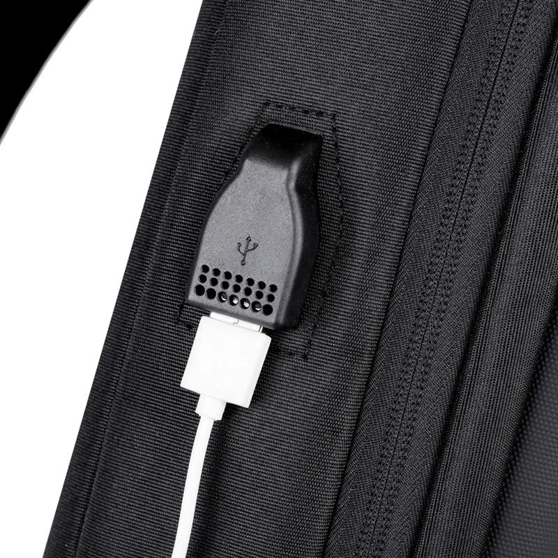 Anti-theft Combination Lock Chest Pack | Fashion Business Men's Crossbody Bag & Travel Shoulder Bag Luxegan