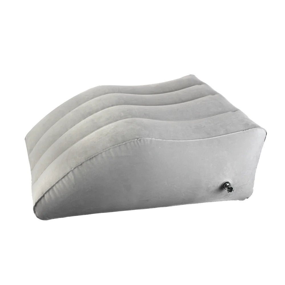 Portable Inflatable Leg Wedge Pillow | Sophisticated "Travel & Camping" Support Silhouette | Elegant PVC Elevation Knee Cushion | "Dignified" High-Performance Bedding Essential for Radiant Versatile Styling Luxegan