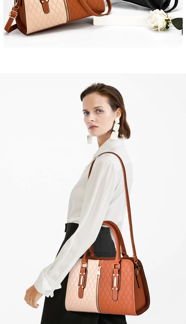 Luxury Brand Designer Handbag | Large Capacity Shoulder Bag & Retro Crossbody Tote Luxegan