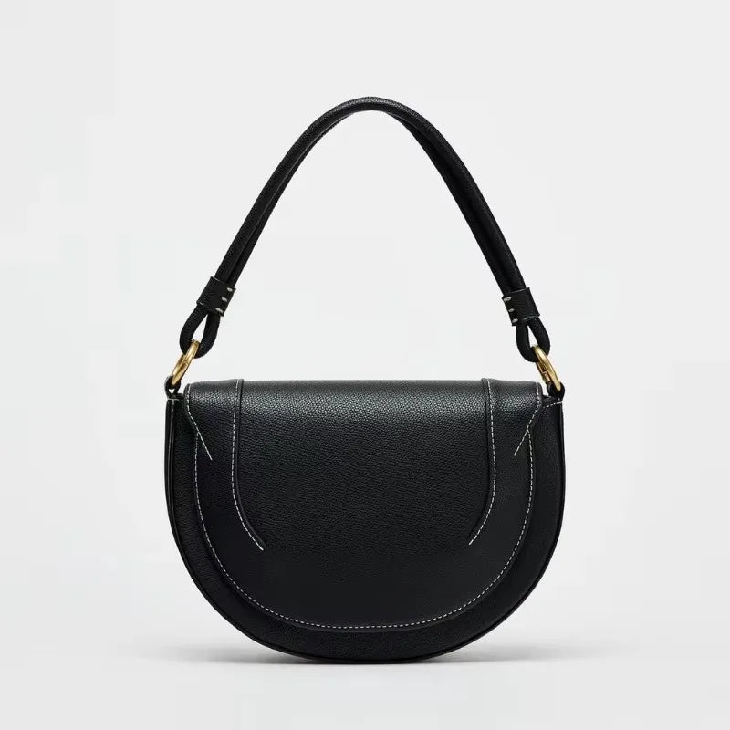 Contrasting Topstitching Crossbody Bags For Women | Fashion Famous Brands Designer Shoulder Bag | Trend Exquisite Flap Handbag Luxegan