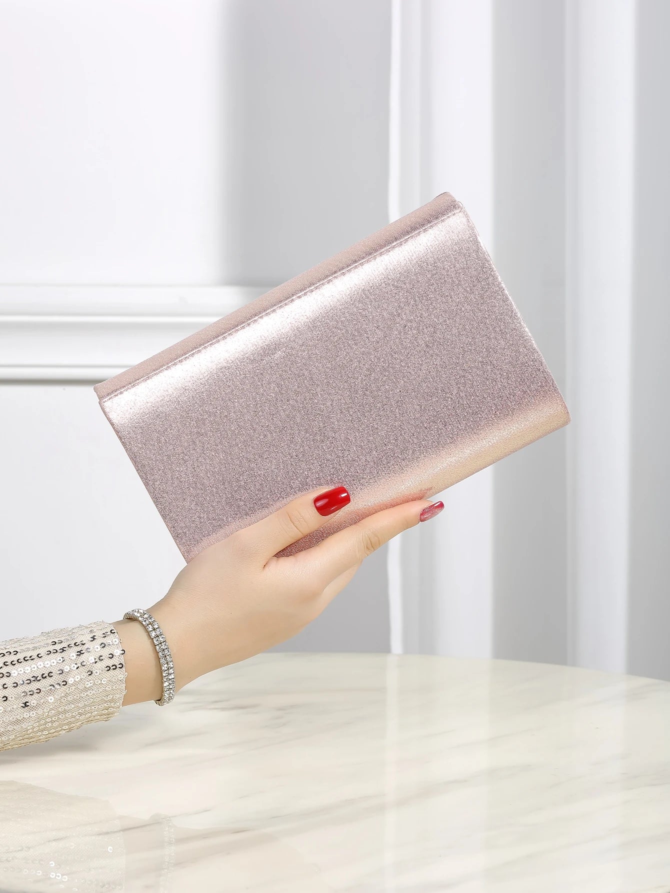 Luxury Evening Bag | Elegant & Quiet Luxurious Metal Trimmed Velvet Bag Luxegan