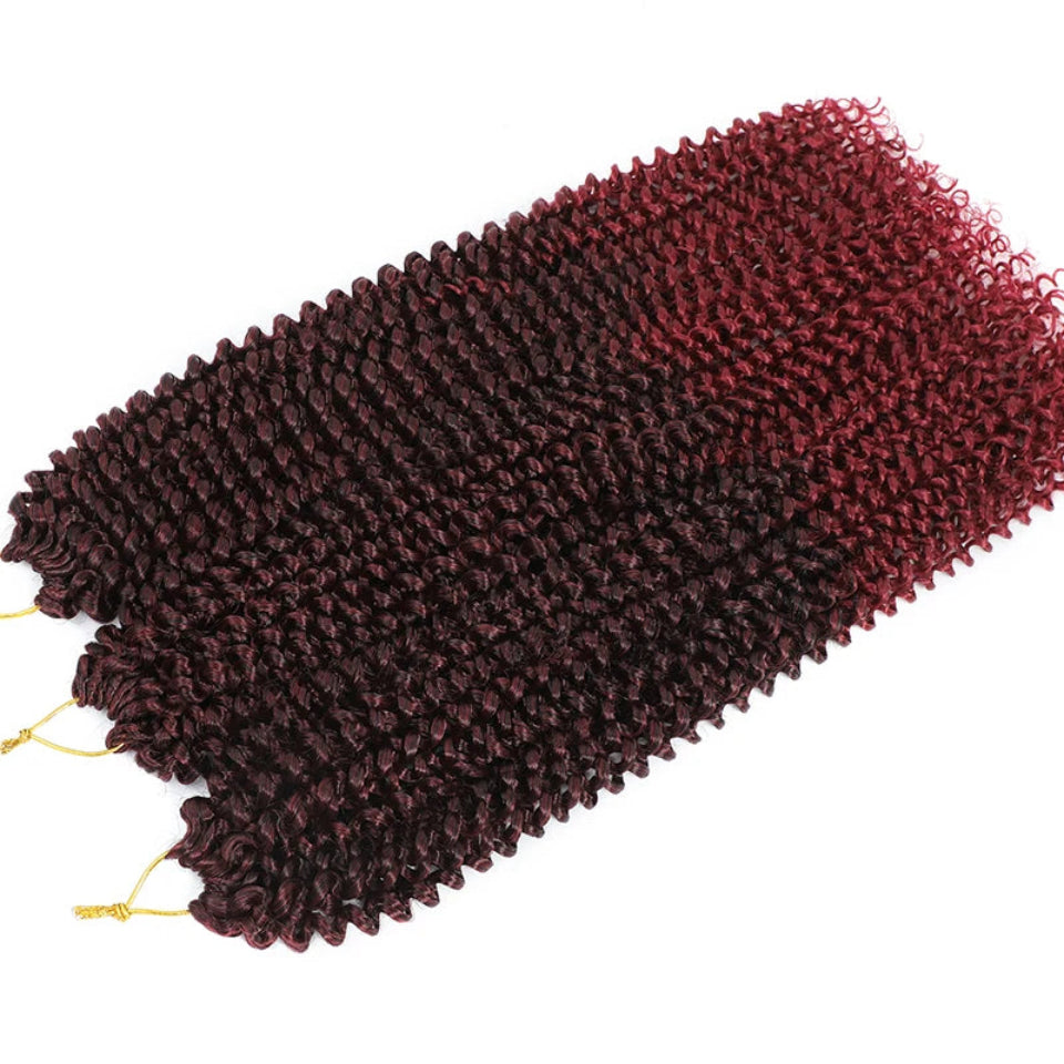 Water Wave Crochet Braiding Hair | Afro Curly Synthetic Braids for Passion Twists & Butterfly Locs 22" Luxegan