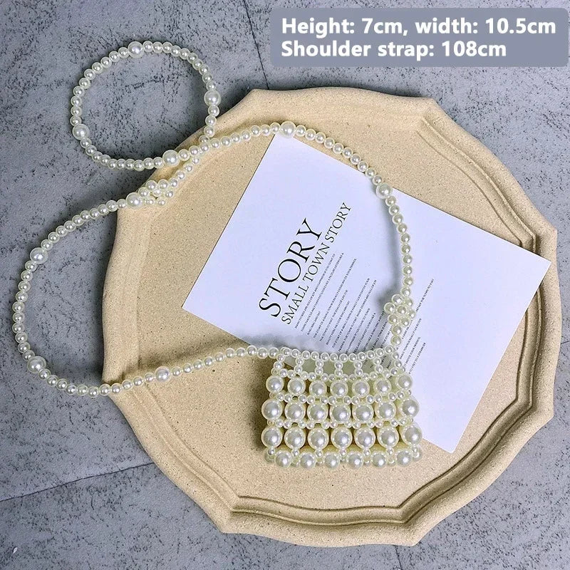 Heart Mini Bag | Cute Pearl Shoulder & Crossbody Bag Luxegan