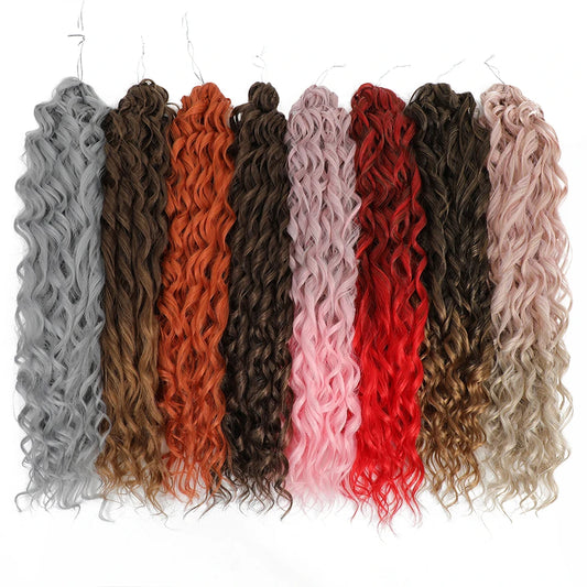 Jessica Hair Deep Wavy Twist Crochet Hair 22 Inch | 100G | 54 Colors | 3 Packs/Lot